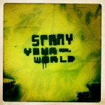 Hong Kong graffiti by Victoria Harbour - words
