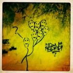 Hong Kong graffiti by Victoria Harbour
